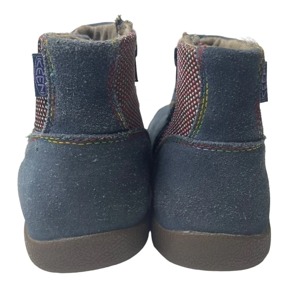Keen Girls Blue Suede Ankle Boots